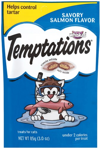 Temptations Savory Salmon Cat Treats, 3 oz.