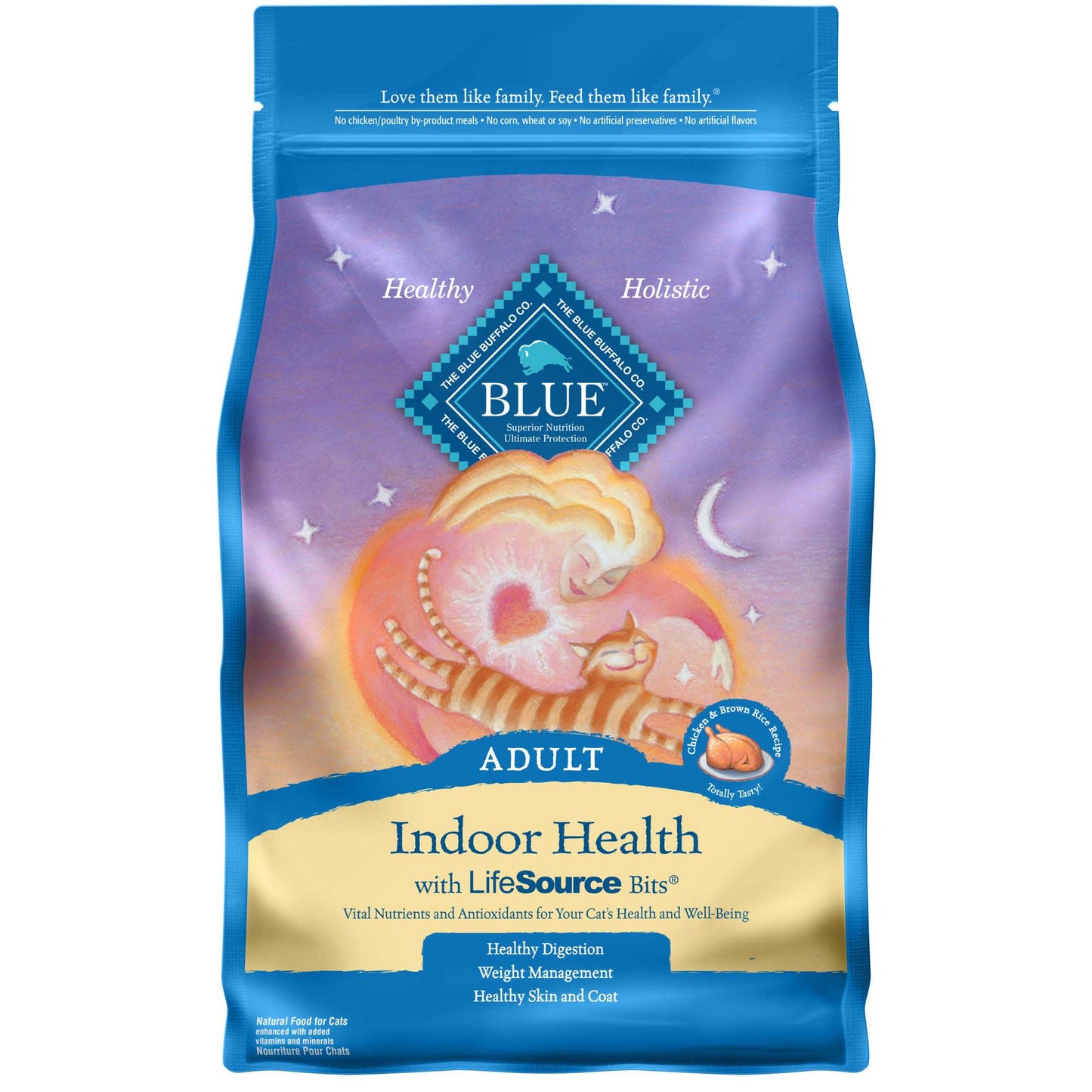 Blue Buffalo Tastefuls Indoor Chicken & Rice Dry Cat Food, 7 lbs.
