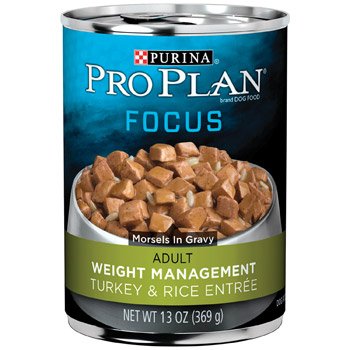 Purina Pro Plan Weight Management Turkey, Rice Wet Dog Food Can