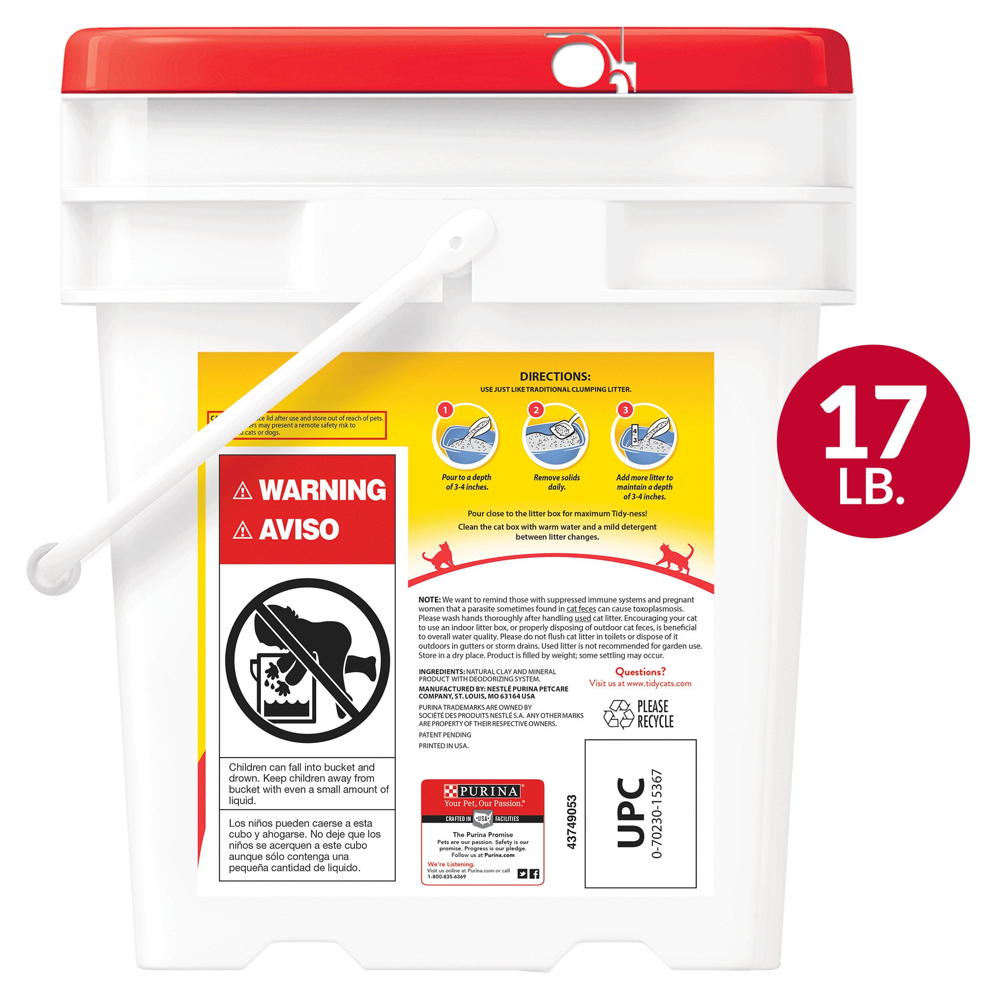 Purina Tidy Cats Lightweight Clumping Cat Litter, 17 lbs.