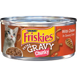Friskies Extra Gravy Chunky Chicken Wet Cat Food, 5.5 oz.