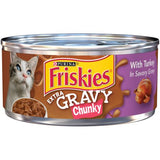 Friskies Extra Gravy Chunky Turkey Wet Cat Food, 5.5 oz.