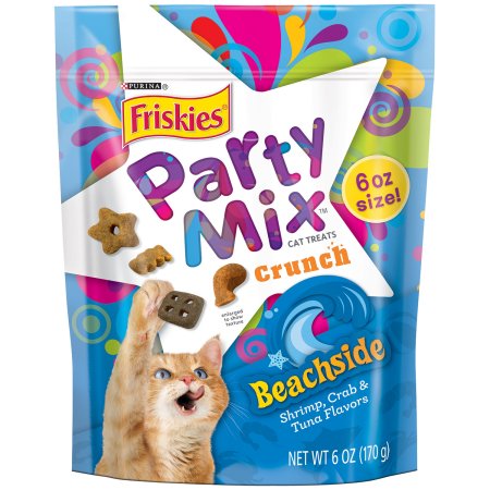 Friskies Party Mix Beachside Crunch Cat Treats, 6 oz.