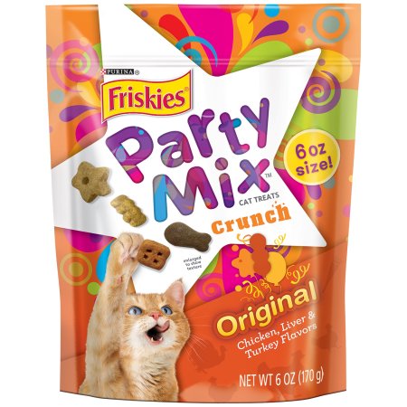Friskies Party Mix Chicken Cat Treats, 6 oz.