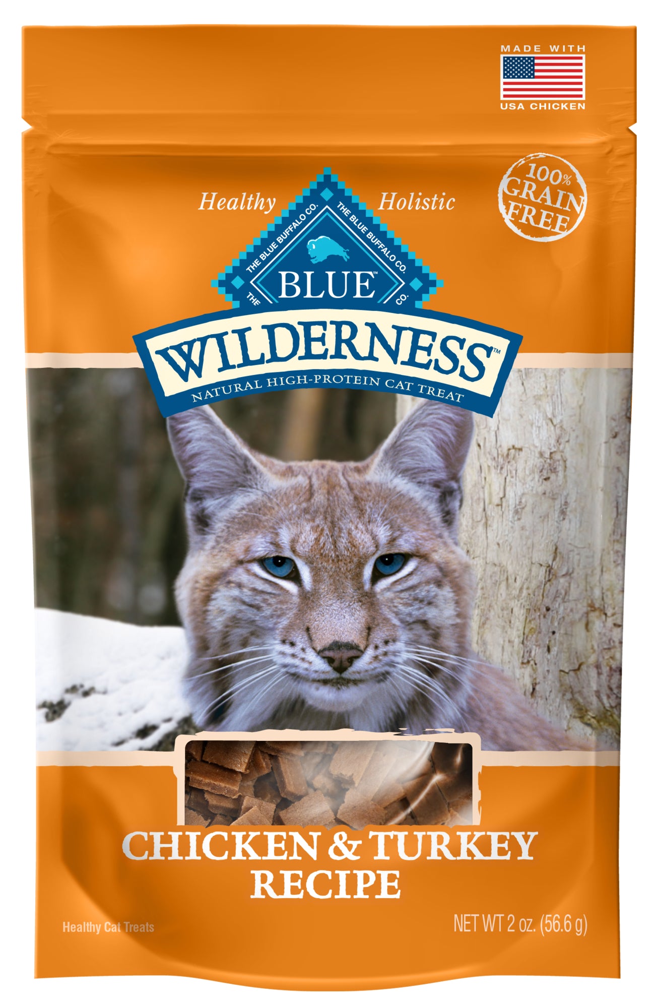 Blue Buffalo Wilderness Chicken & Turkey Cat Treats, 2 oz.