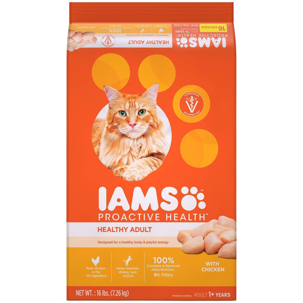 Iams ProActive Health Chicken Dry Cat Food, 16 lbs.