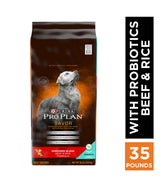 Purina Pro Plan Complete Essentials Shredded Blend Beef & Rice Dry Dog Food, 35 lbs.