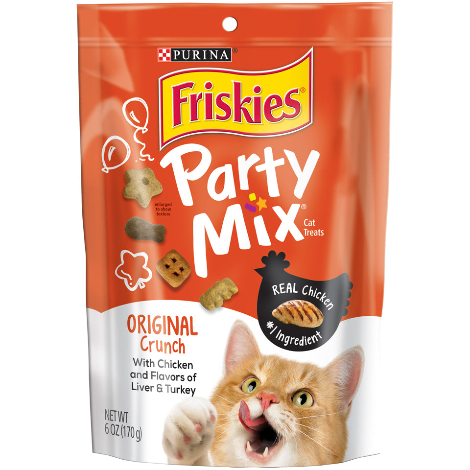 Friskies Party Mix Chicken Cat Treats, 6 oz.