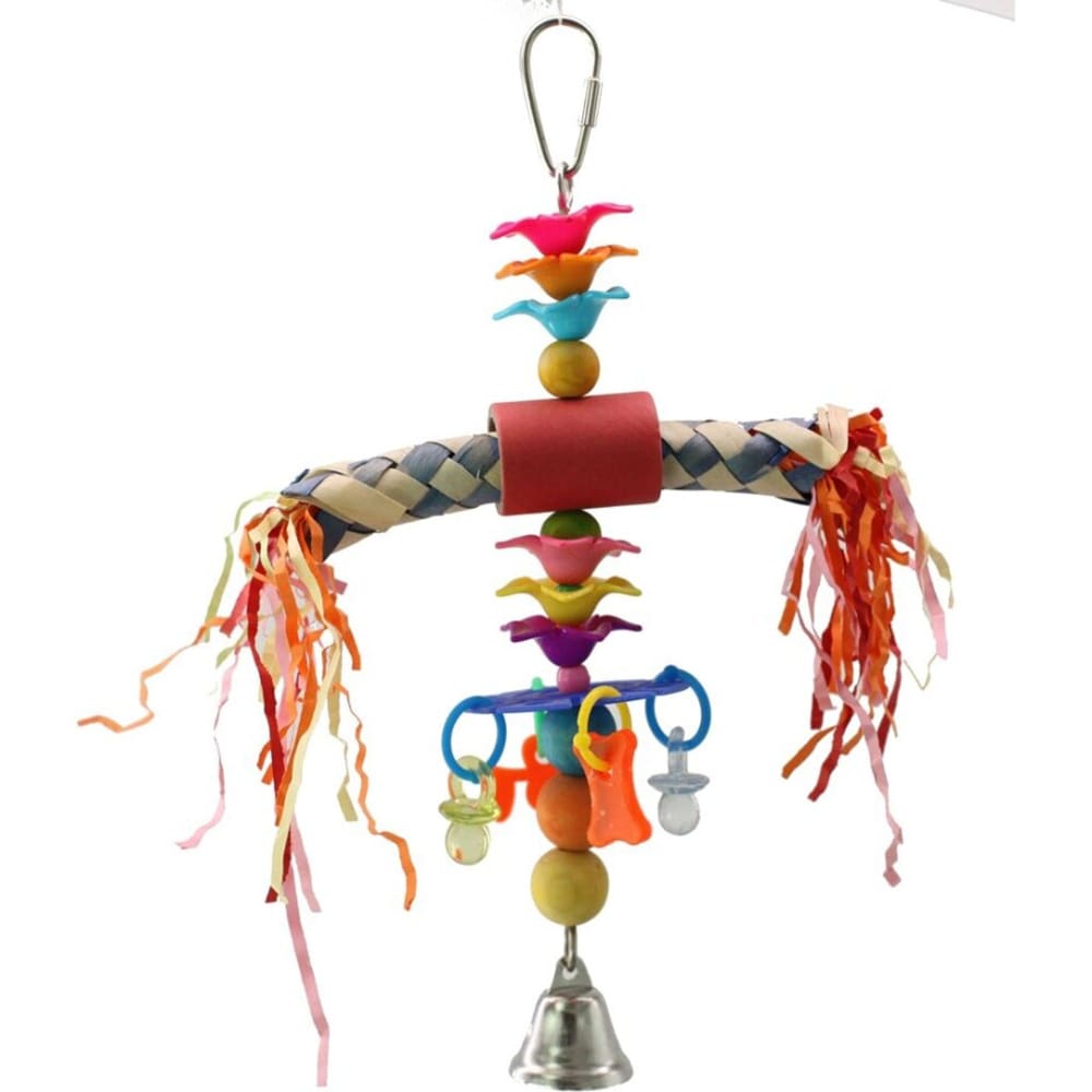 A&E Cage Happy Beaks Totem Pole Bird Toy, 9.45 x 6.75 x 6.75 in.