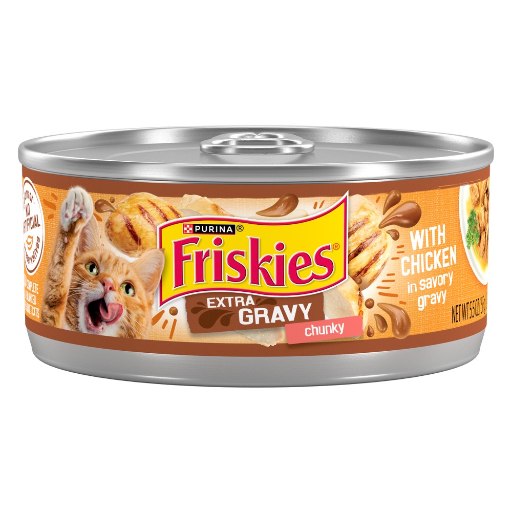 Friskies Beef in Gravy Wet Cat Food, 5.5 oz.