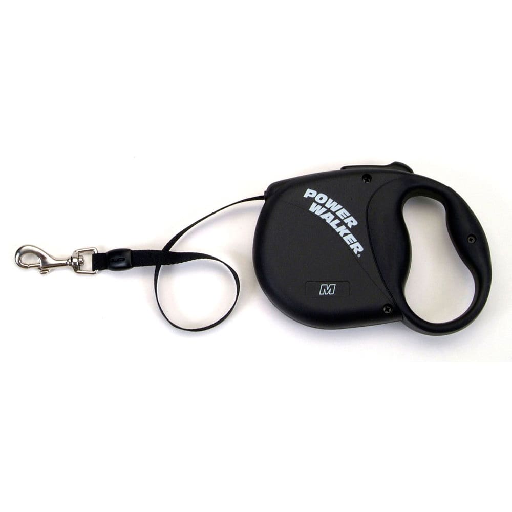 Coastal Power Walker Retractable Dog Leash Black, M (16 ft.)