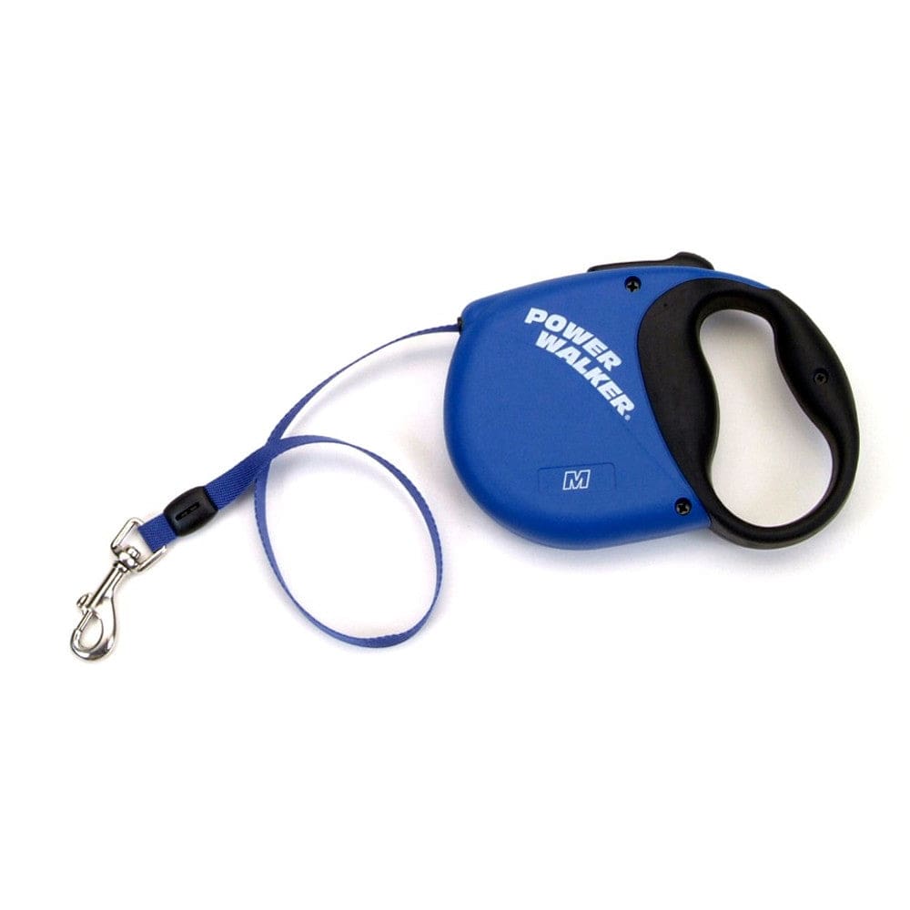 Coastal Power Walker Retractable Dog Leash Blue, M
