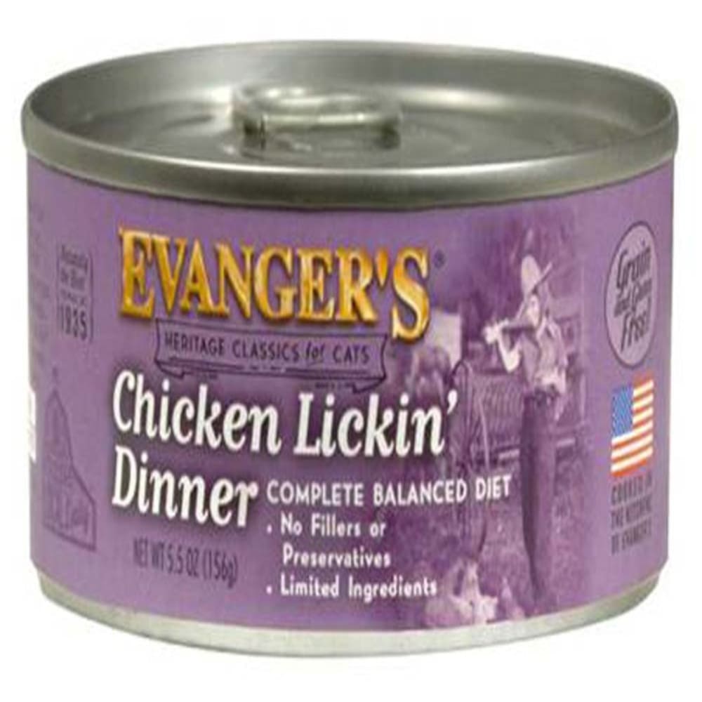 Evanger's Chicken Lickin' Dinner Wet Cat Food, 5.5 oz.