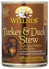 Wellness Turkey & Duck Stew Canned Dog Food, 12.5 oz.