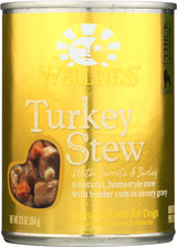 Wellness Turkey Stew with Carrots & Barley Canned Dog Food, 12.5 oz.