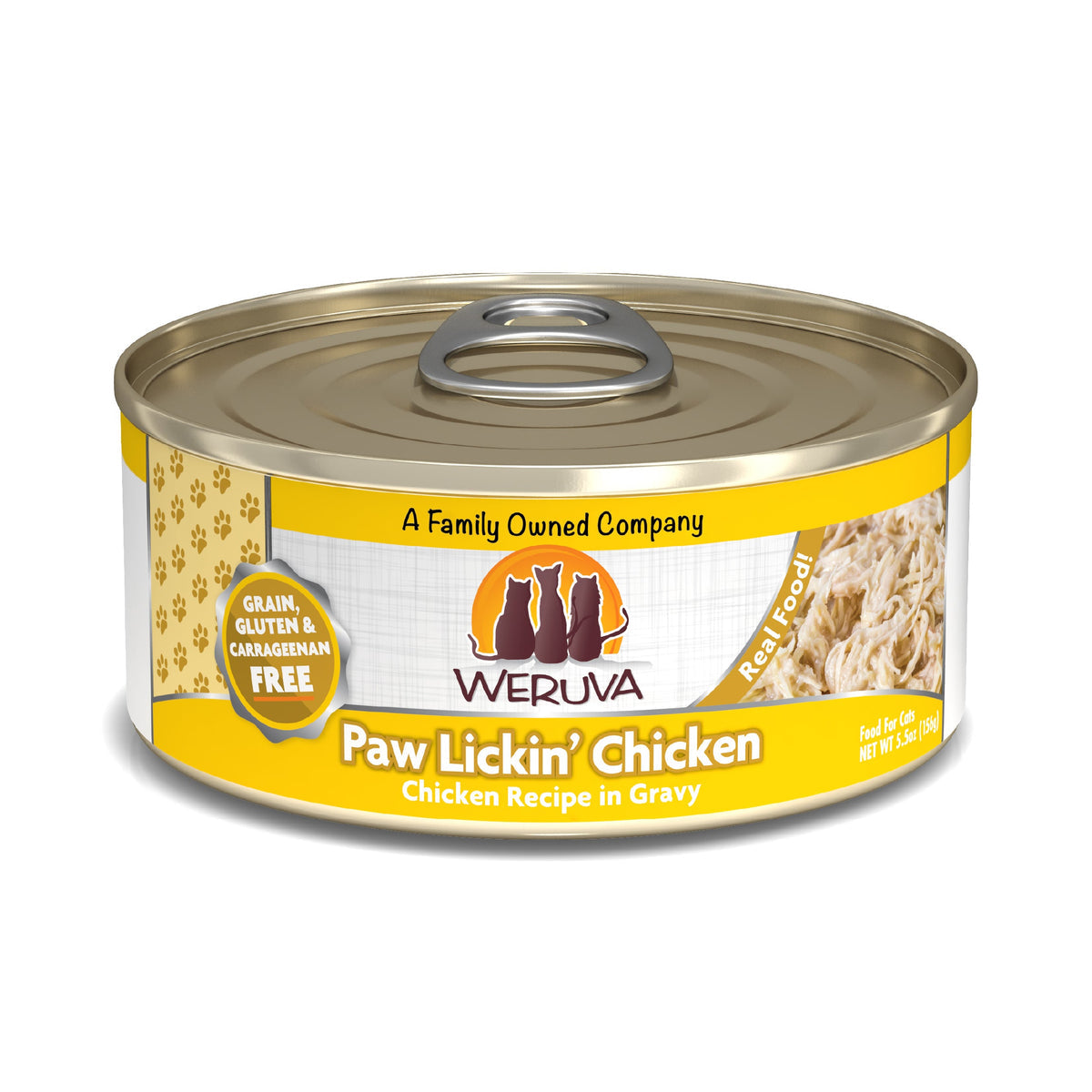 Weruva Paw Lickin' Chicken in Gravy Wet Cat Food, 3 oz.
