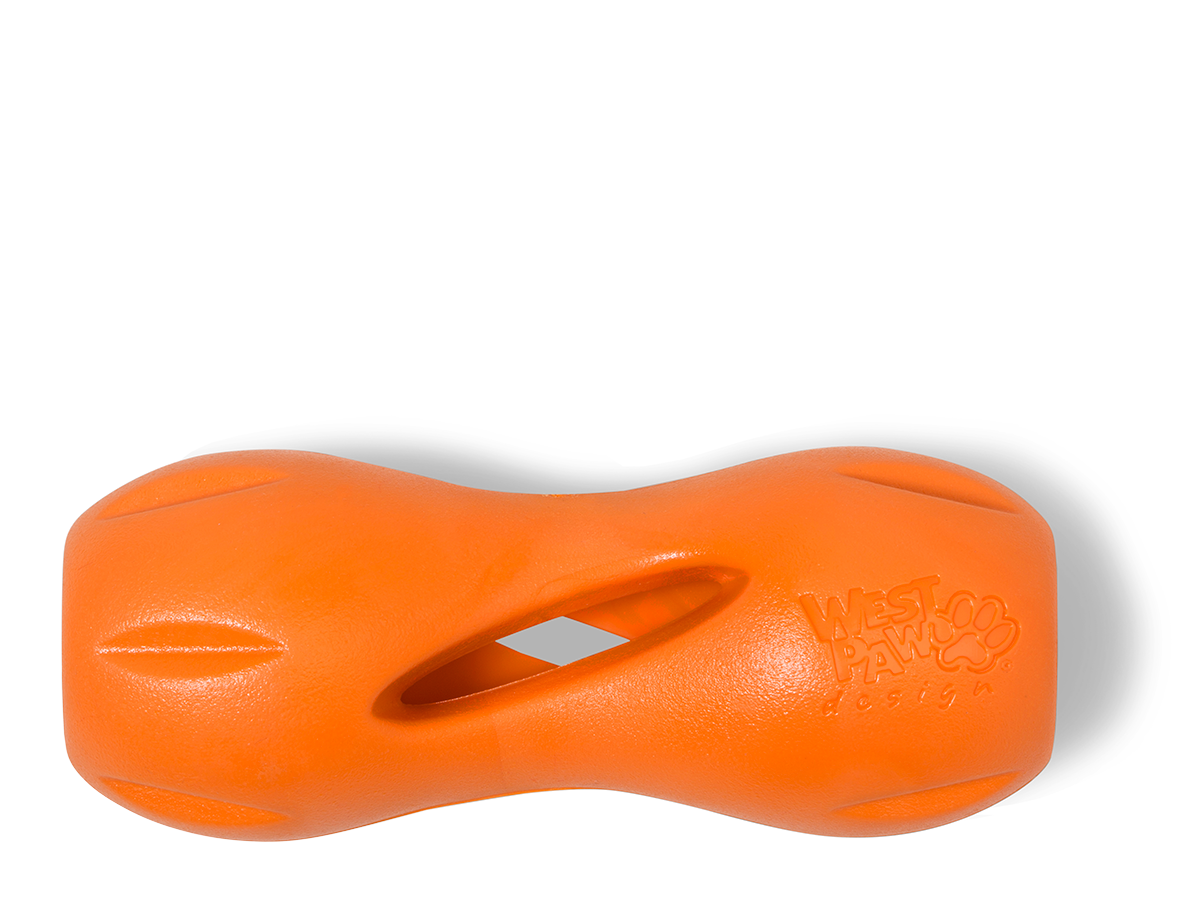 West Paw Zogoflex Qwizl Treat-Dispensing Dog Toy, Small