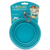 Messy Mutts Small Silicone Collapsible Pet Bowl, 1.75 Cups