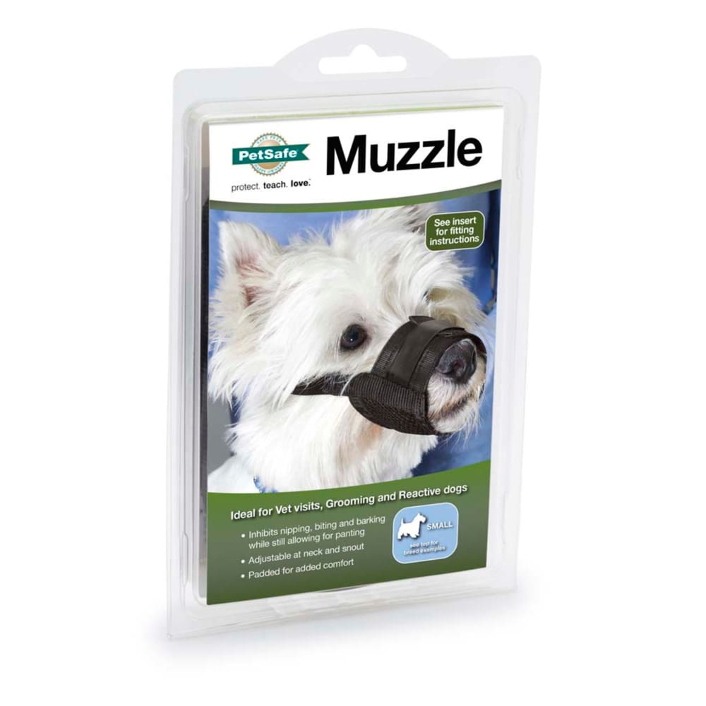 PetSafe Padded Nylon Dog Muzzle, Black (Size 1)