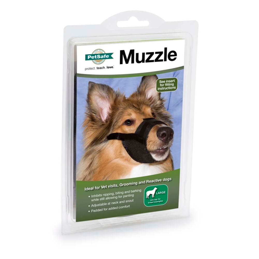 PetSafe Comfortable Padded Dog Muzzle, Large