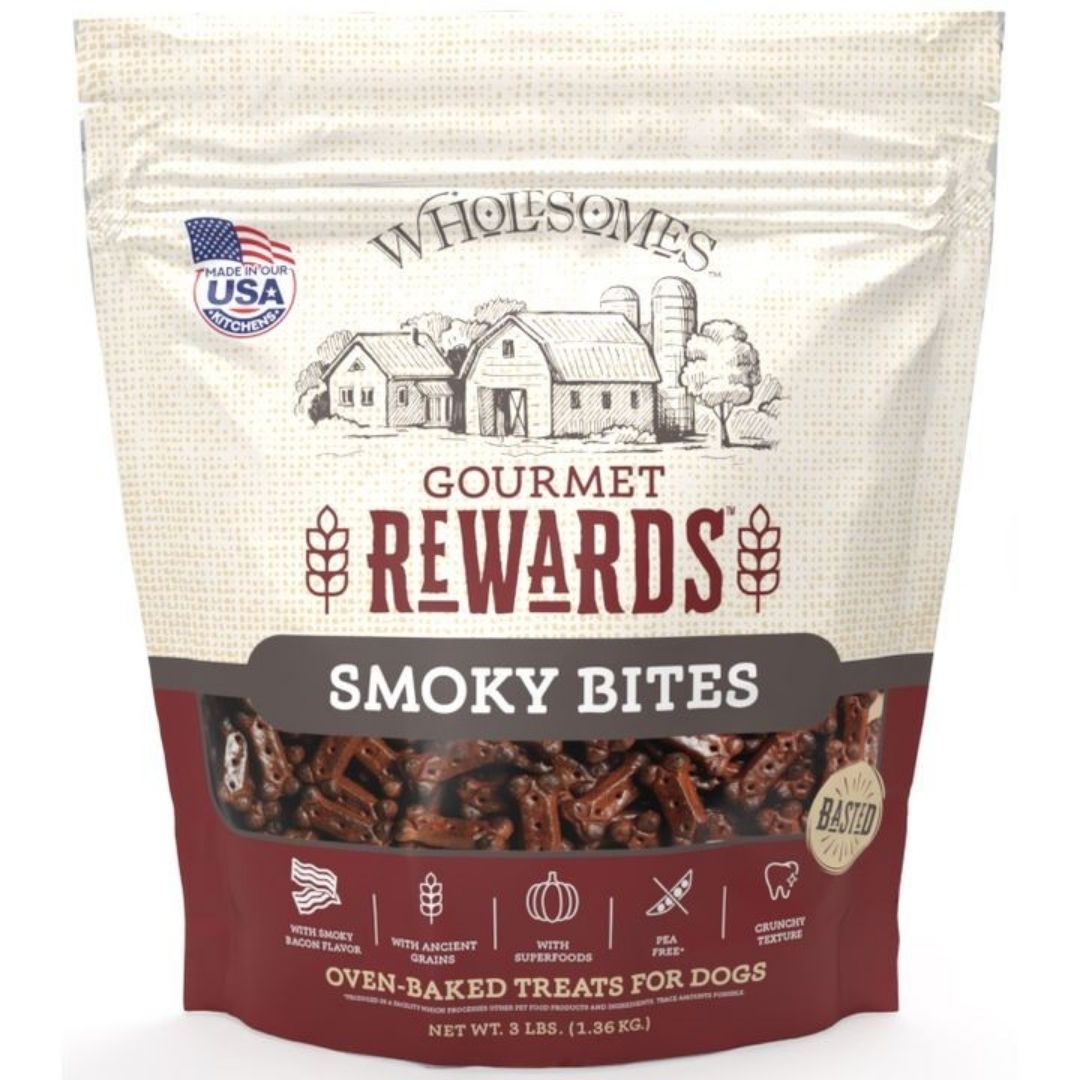 Wholesomes Gourmet Smokey Bites Dog Treats, 3 lbs.
