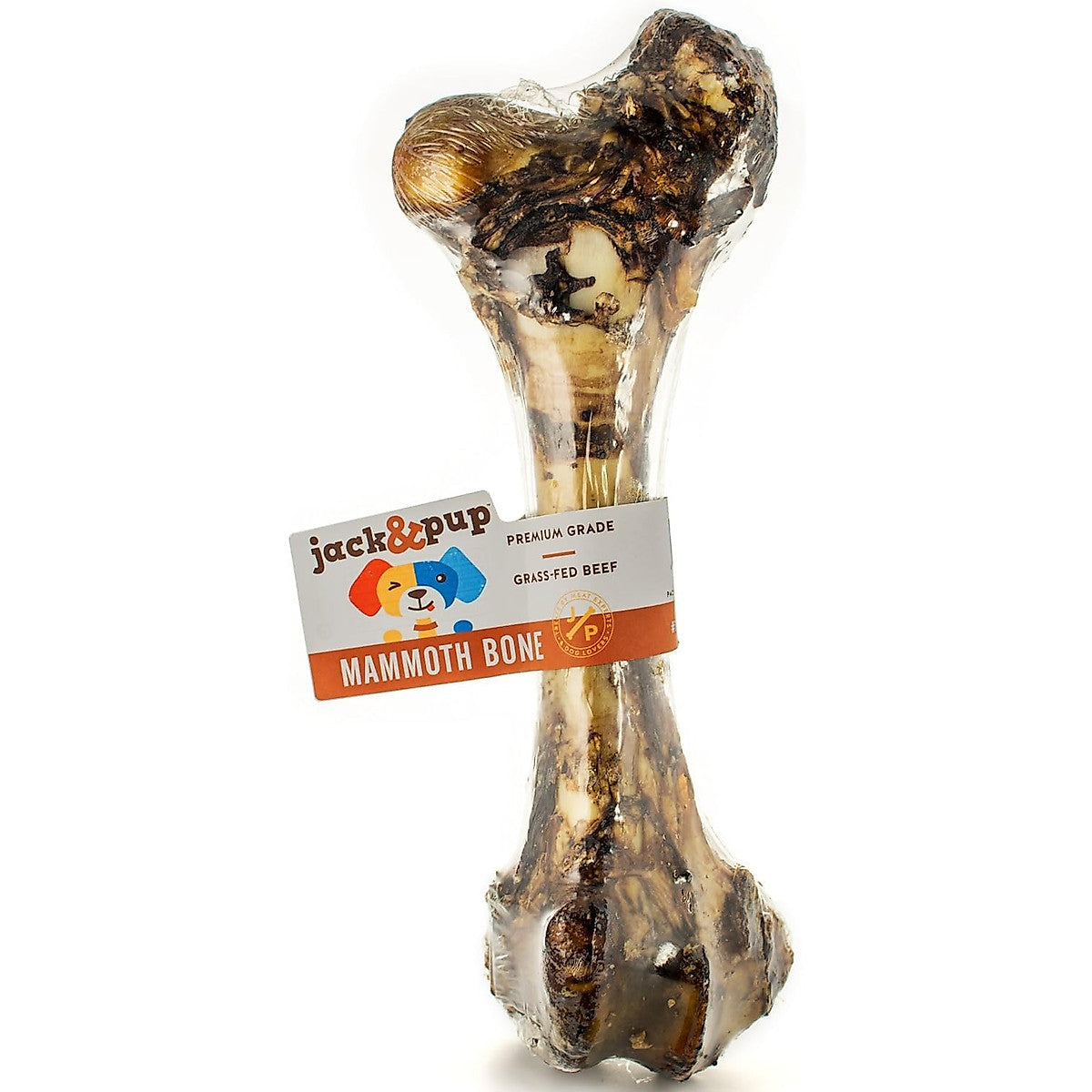 Jack & Pup Premium Grade Roasted Meaty Beef Mammoth Femur Bone Dog Treat, 16 in.