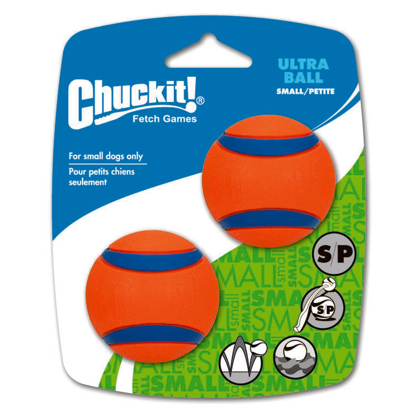 Chuckit! Ultra Ball Dog Toy, Small (2 Pack)