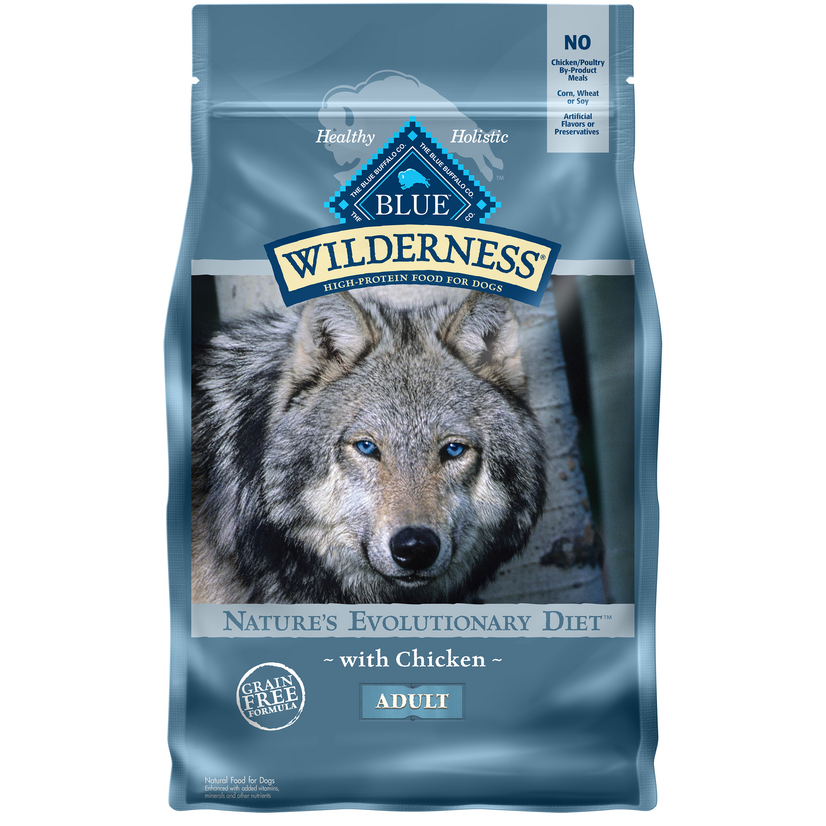Blue Buffalo Wilderness High-Protein Chicken Dry Dog Food, 4.5 lbs.