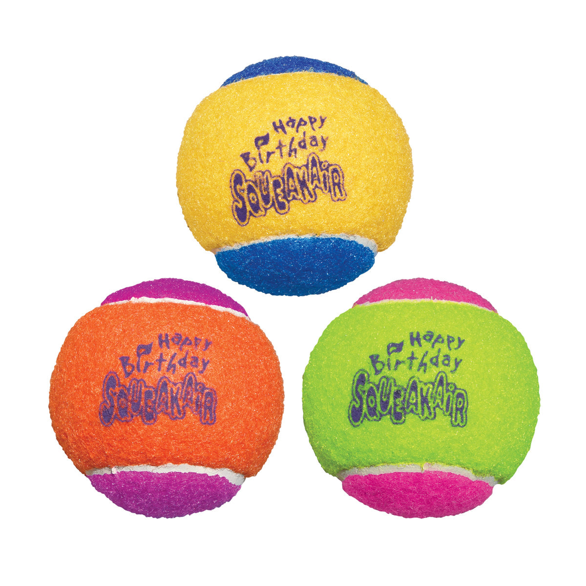 KONG AirDog SqueakAir Dog Balls, Medium