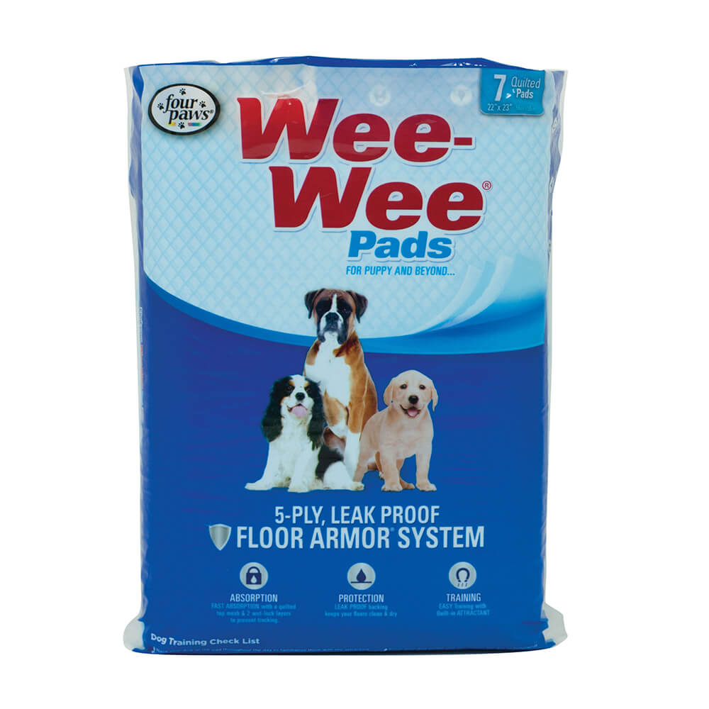 Four Paws Wee-Wee Dog Pee Pads, 22 x 23 in. (7 Count)
