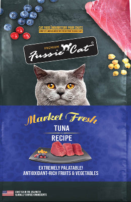 Fussie Cat Market Fresh Tuna Recipe Grain-Free Dry Cat Food, 3.5 lbs.