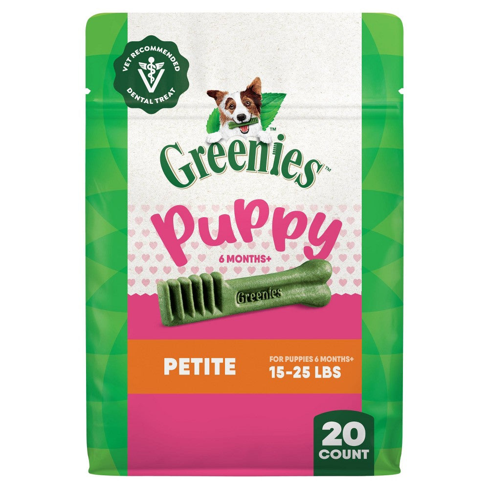 Greenies Chicken Flavor Puppy Dental Dog Treats, 12 oz.