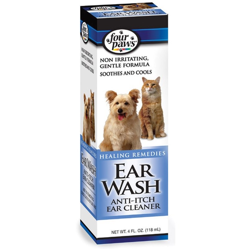 Four Paws Ear Wash Anti-Itch Cleaner for Cats & Dogs