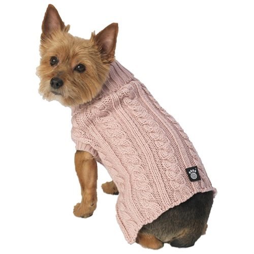 Animal World Marley'S Rose Cable Dog Sweater