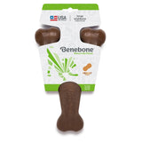 Benebone Wishbone Real Peanut Durable Dog Chew Toy, Large