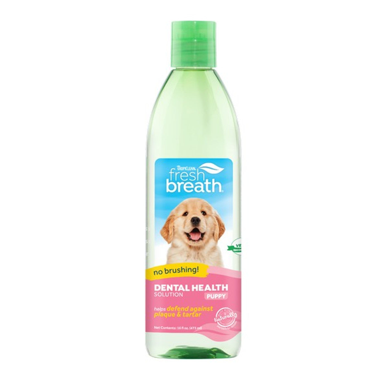 TropiClean Fresh Breath Dental Solution for Puppies, 473 ml.