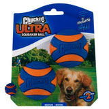 Chuckit! Ultra Squeaker Dog Ball Toy, Medium (2 Pack)