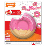 Nylabone Bacon Glazed Donut Chew Toy, Medium (1 Count)