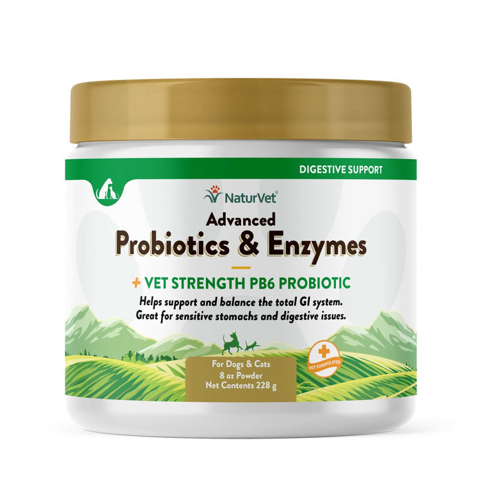 Naturvet Pb6 Probiotics & Enzymes For Dogs & Cats, 8-oz