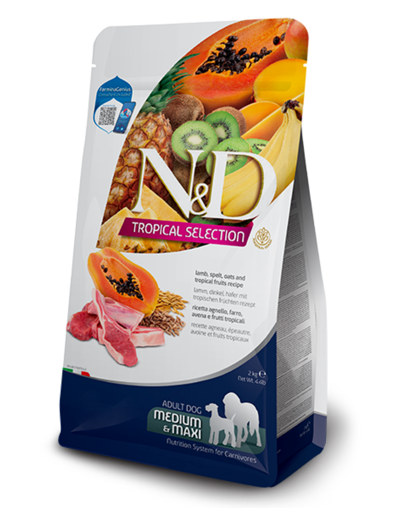 Farmina Pet Foods Farmina N&D Tropical Lamb, Spelt & Oats Dog Food 22-Lb