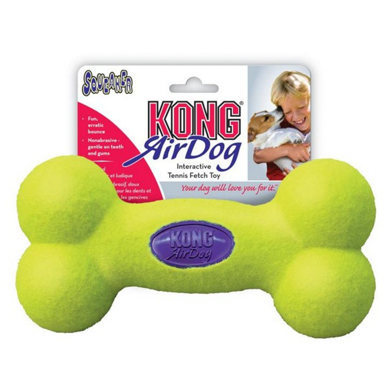 KONG AirDog Bone Squeaker Dog Toy, Large