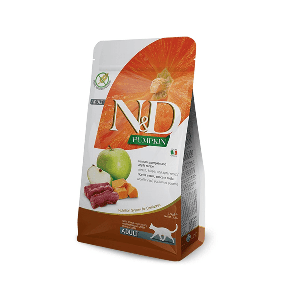 Farmina N&D Pumpkin Venison & Apple Dry Cat Food, 3.3 lbs.