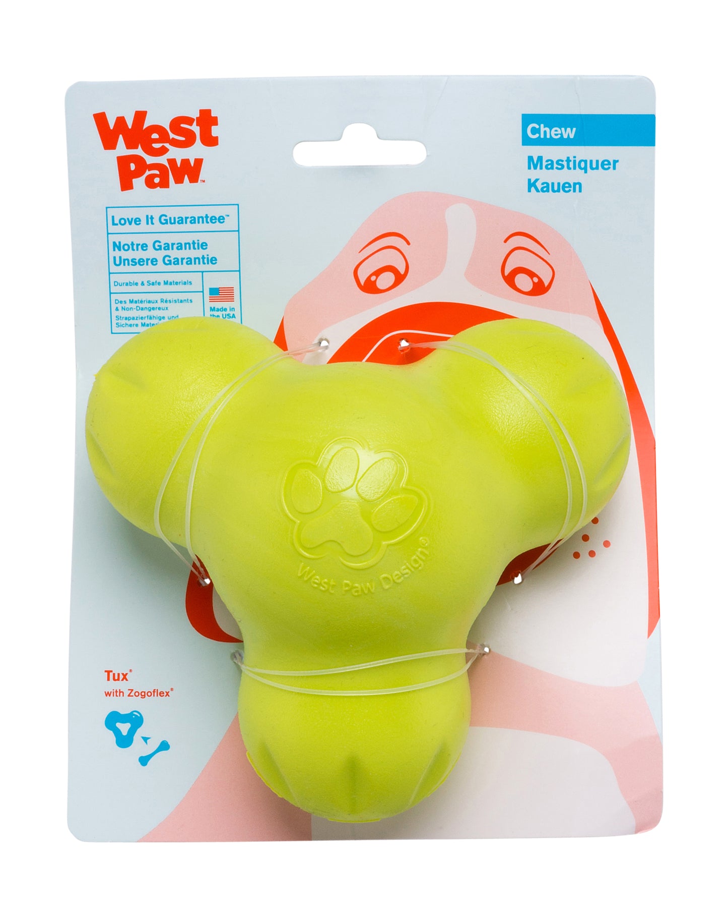 West Paw Zogoflex Tux Treat-Dispensing Dog Toy, Large