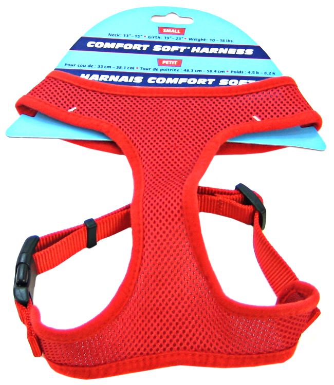 Comfort Soft Red Adjustable Dog Harness