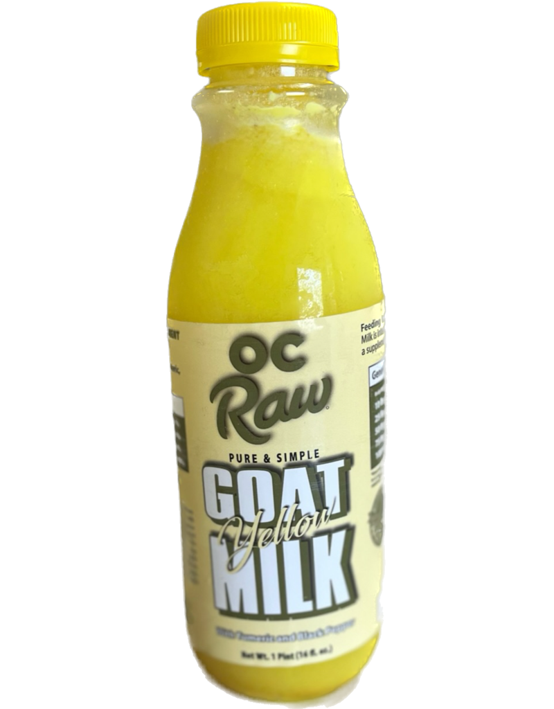 OC Raw Frozen Yellow Goat Milk for Dogs & Cats