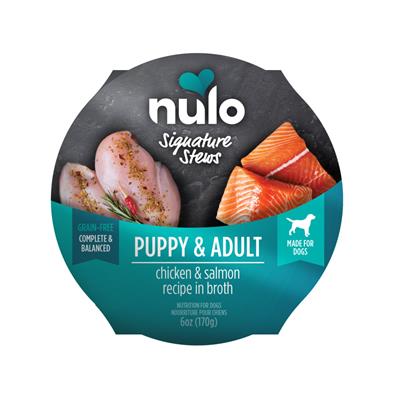 Nulo Signature Stews Chicken & Salmon in Broth Dog & Puppy Food, 6 oz.