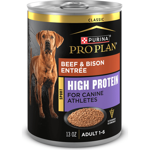 Purina Pro Plan Sport High Protein Beef & Bison Entree Wet Dog Food, 13 oz.