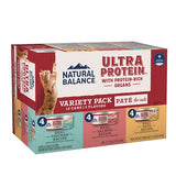 Natural Balance Ultra Protein Chicken, Duck & Salmon Pate Wet Cat Food Variety Pack, 2.8 oz. (12 Count)
