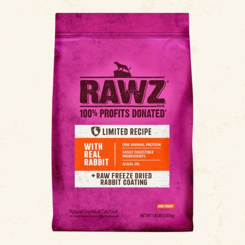 Rawz Limited Ingredient Rabbit Dry Cat Food, 7.8 lbs.