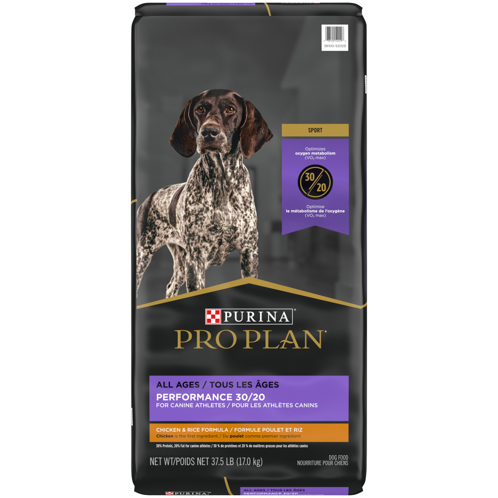 Purina Pro Plan Sport Performance 30/20 Chicken & Rice Dry Dog Food, 37.5 lbs.